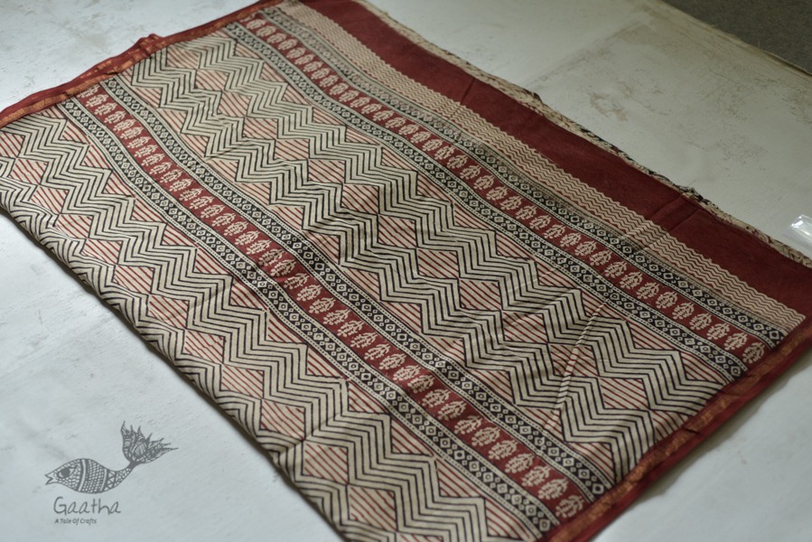 buy exclusive handloom hand block printed kalamkari chanderi saree