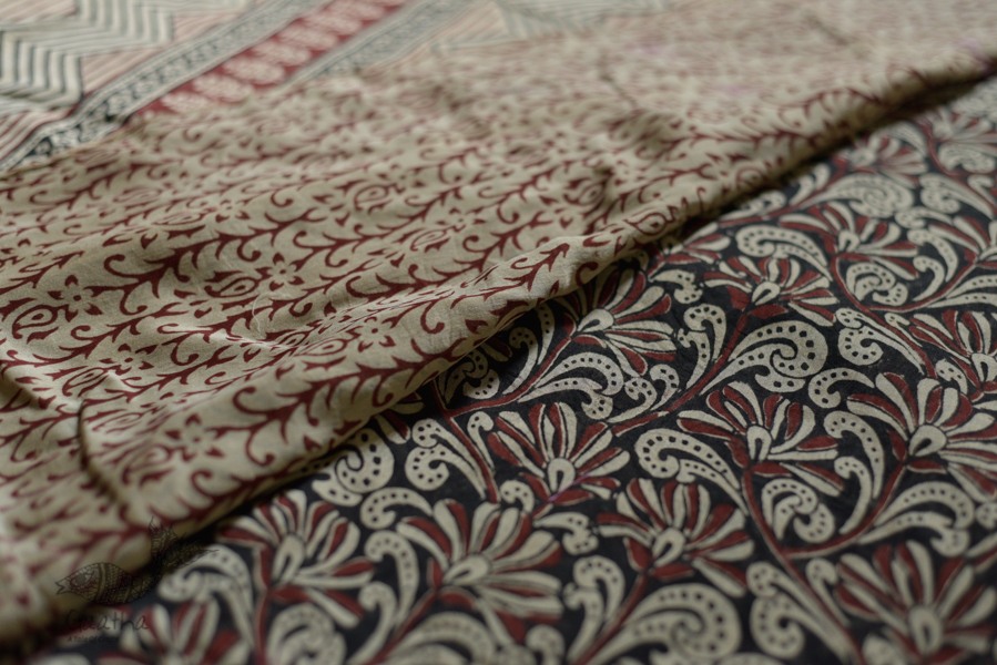 buy exclusive handloom hand block printed kalamkari chanderi saree