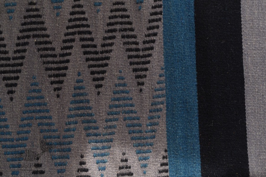 hand woven woolen durri zig zag