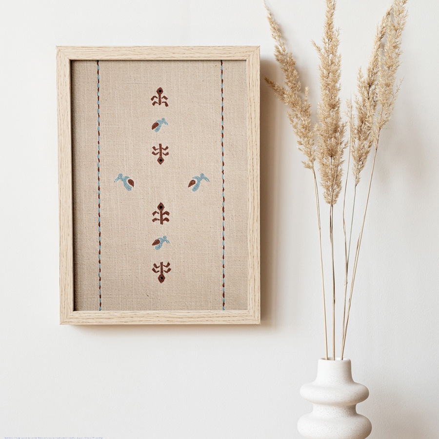 Shop Handmade Embroidered ~ Hargila Wall art 