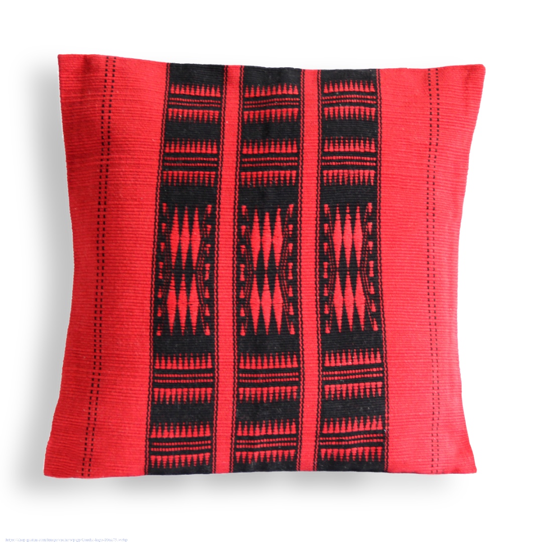 Shop Handwoven Shilloi Red and Black Tribal Cushion Cover