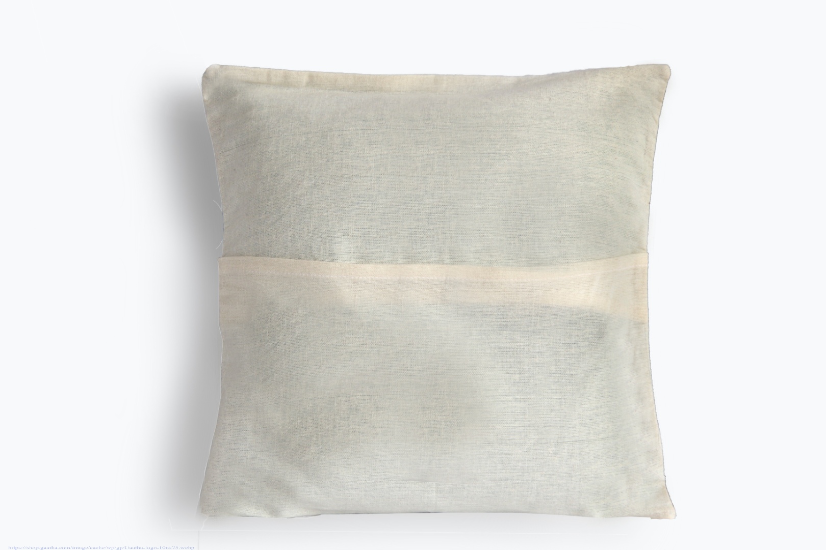 Shop Handwoven Patkai  Grey and White Tribal Cushion Cover