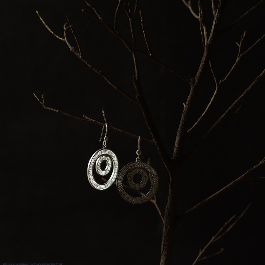 Shop Handcrafted Silver Earring - Circle