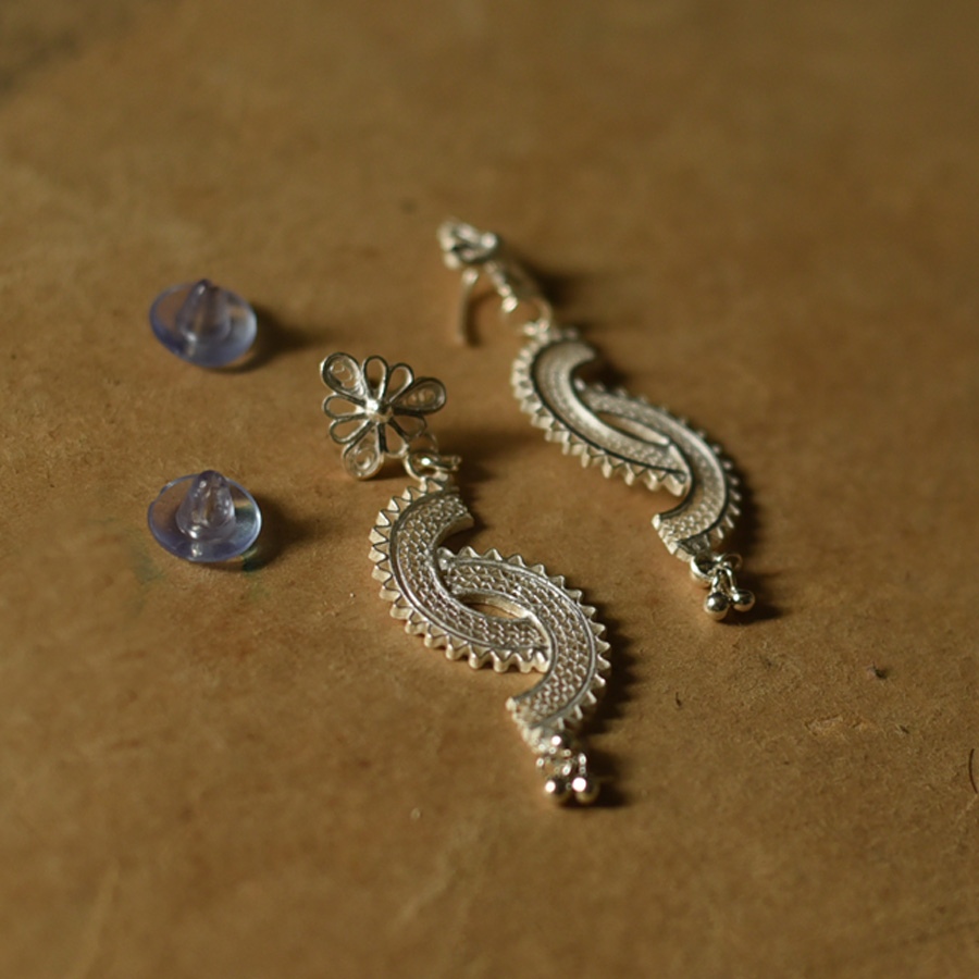 Shop Handcrafted Silver Earring - Dangler 
