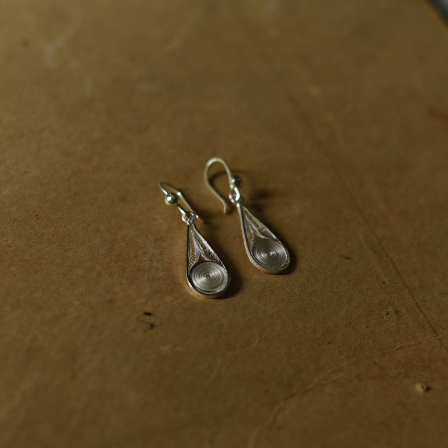 Shop Handcrafted Silver Earrings - Drop Shape 