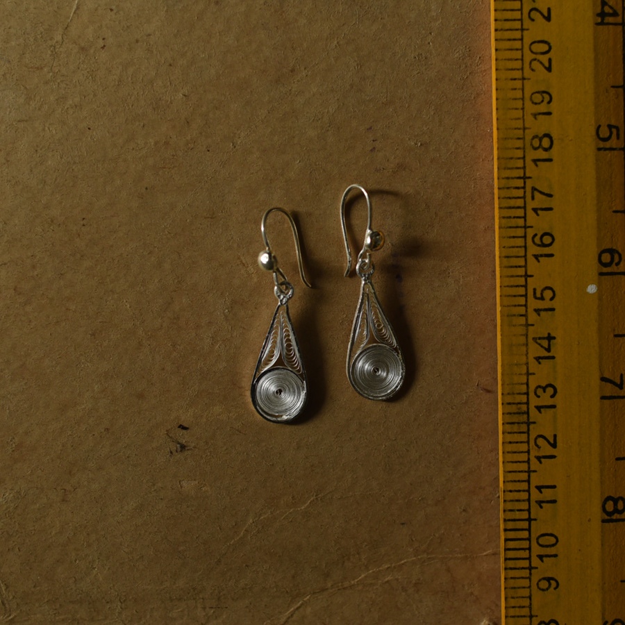 Shop Handcrafted Silver Earrings - Drop Shape 