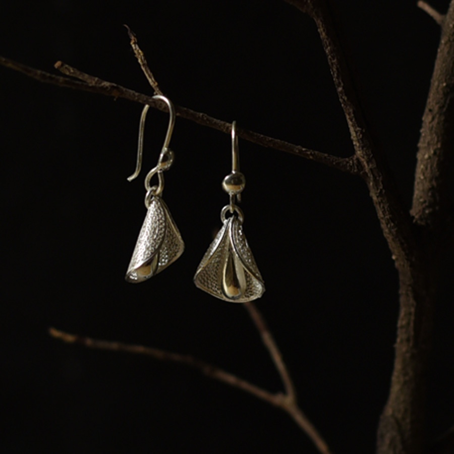 Shop Handcrafted Filigree Silver Earring