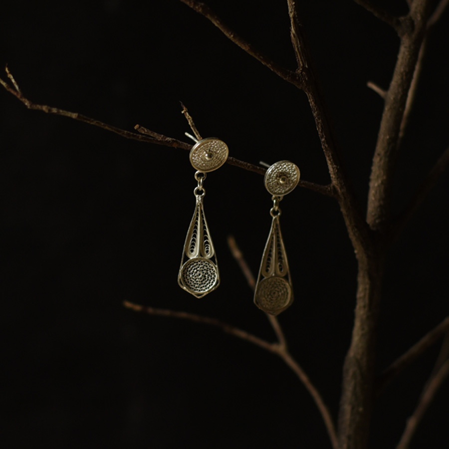 Shop Handmade Filigree Silver Earring