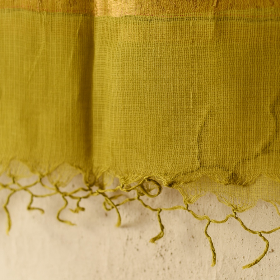 shop Block Printed Kota Cotton | Kota Doria Dupatta - Options - Yellow, Indigo, Green