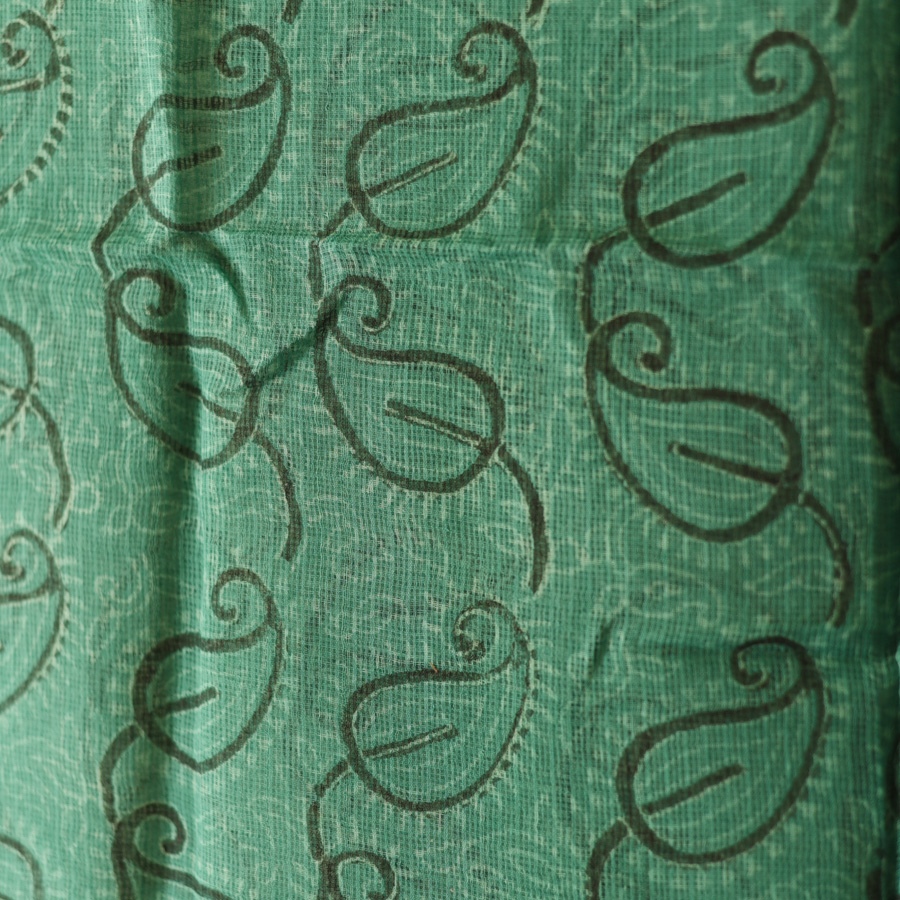 shop Block Printed Kota Cotton | Kota Doria Dupatta - Options - Yellow, Indigo, Green