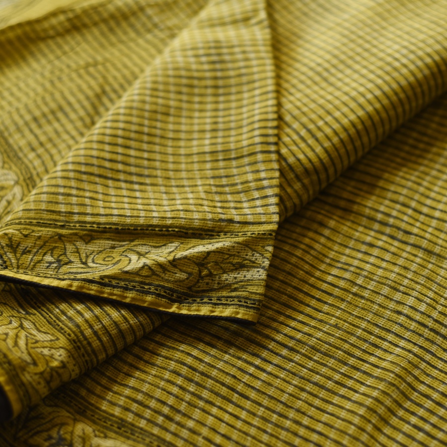 shop Block Printed Kota Cotton | Hand Embroidered Saree