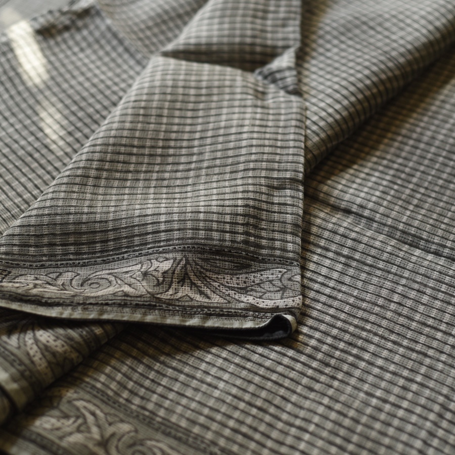 shop Block Printed Kota Cotton | Hand Embroidered Saree