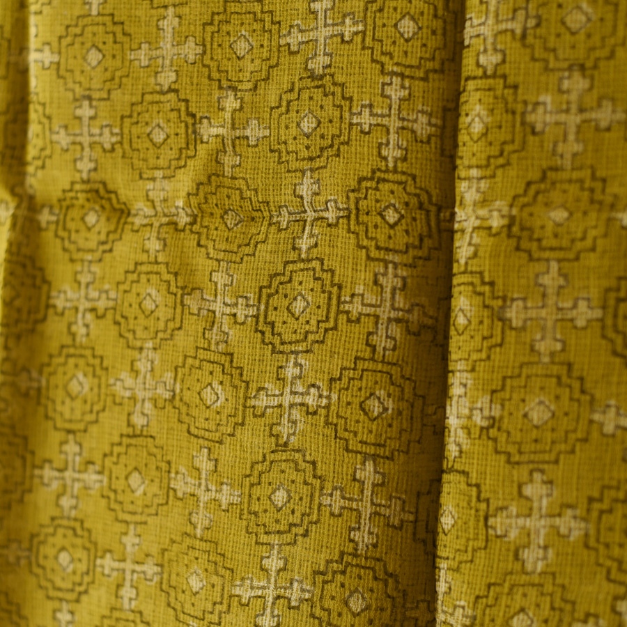 shop Block Printed Pure Kota Doria Cotton Dupatta 