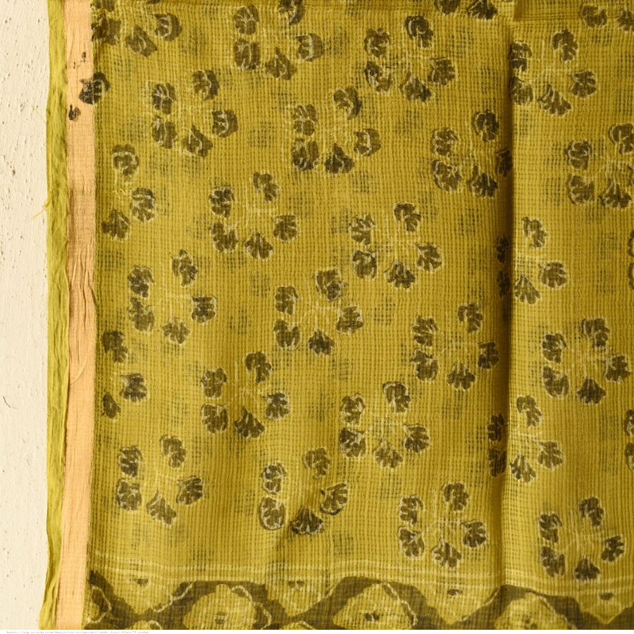 shop Block Printed Soft Kota Doria Cotton Dupatta 