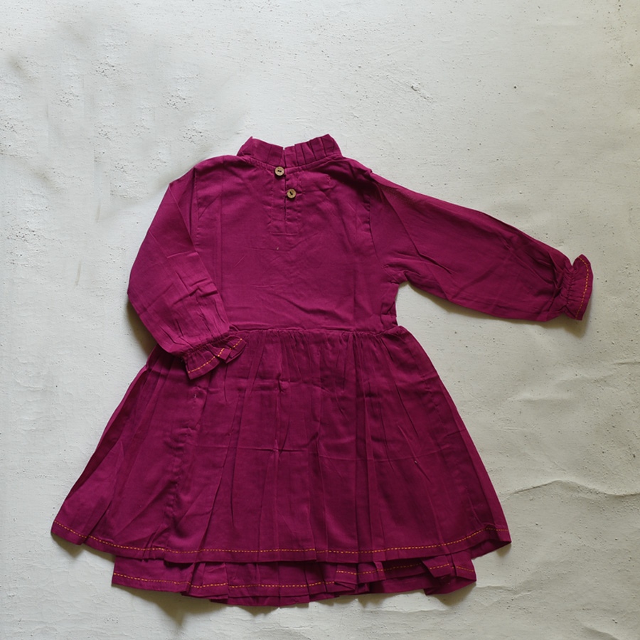 shop Pure Cotton Embroidered - Frock for girl