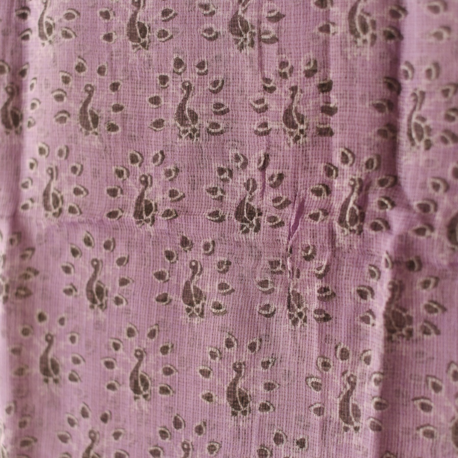 shop Block Printed Soft Kota Doria Cotton Dupatta - Two Options