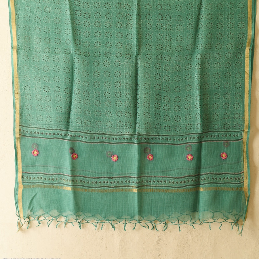 shop Block Printed Kota Pure Cotton | Kota Doria Dupatta