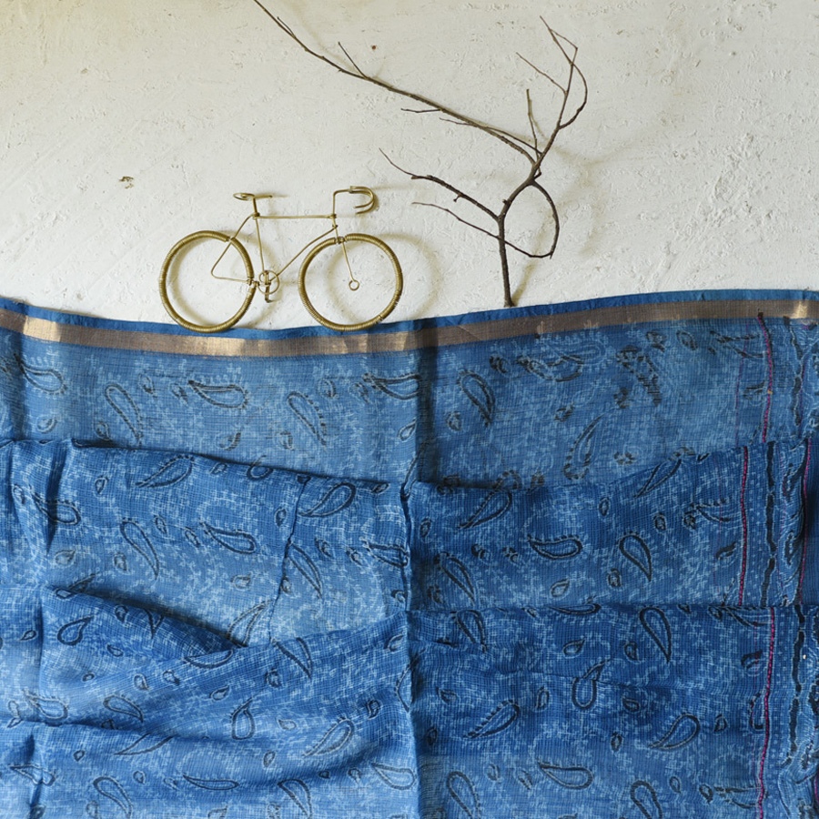 shop Block Printed Kota Pure Cotton | Kota Doria Dupatta