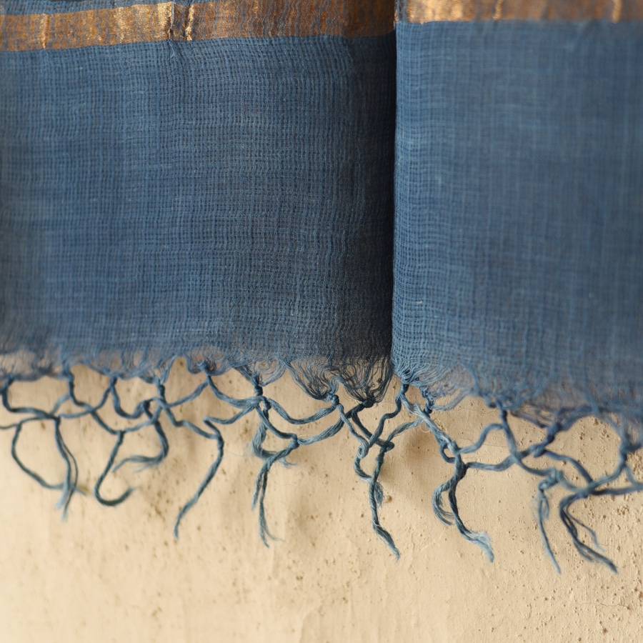 shop Block Printed Pure Kota Doria Cotton Dupatta 