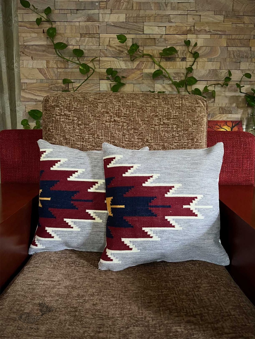 shop Miami Handwoven Cotton Cushion Cover