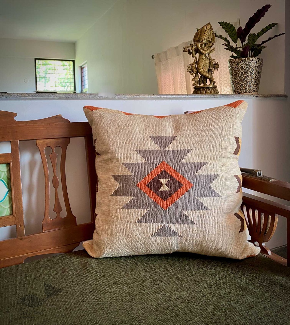 shop Miami Handwoven Cotton Cushion Cover