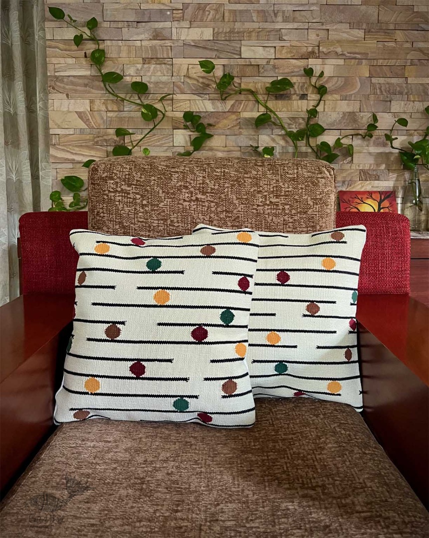 shop Vienna Handwoven Cotton Cushion Cover