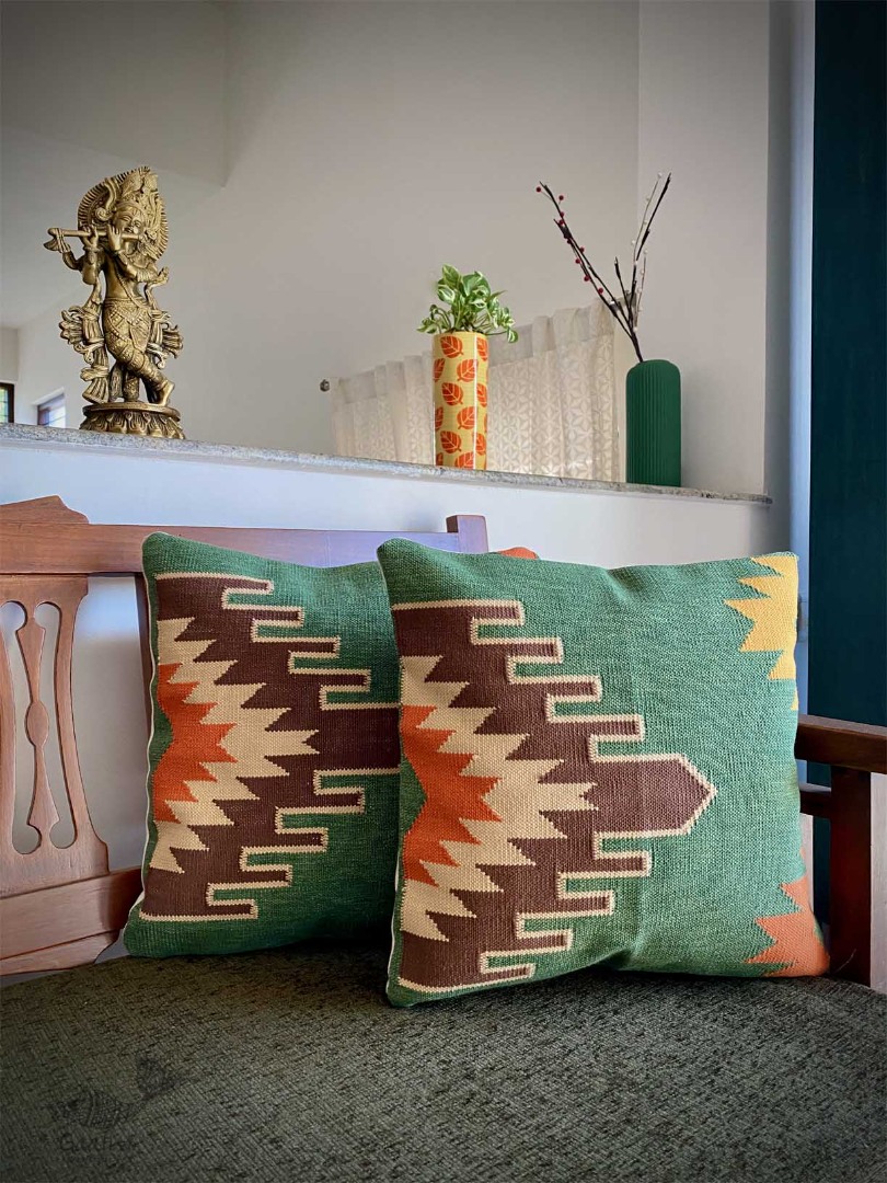 shop Samarkand Handwoven Cotton Cushion Cover 