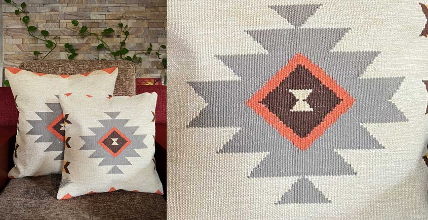 shop Miami Handwoven Cotton Cushion Cover