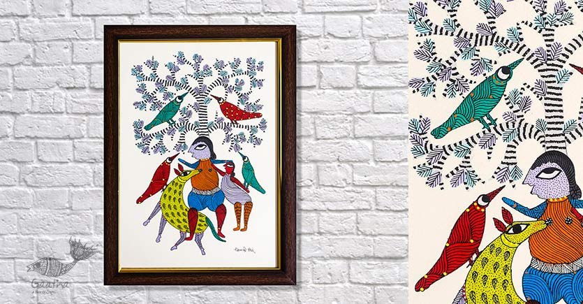 Gond Folk & Tribal Art Painting ( 25cm x 35cm ) | 8