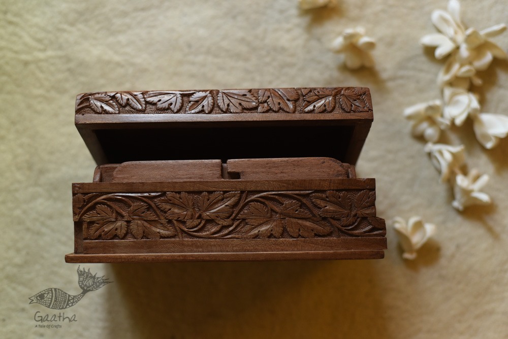 shop Grapes Wood Carving ~ Walnut wood box