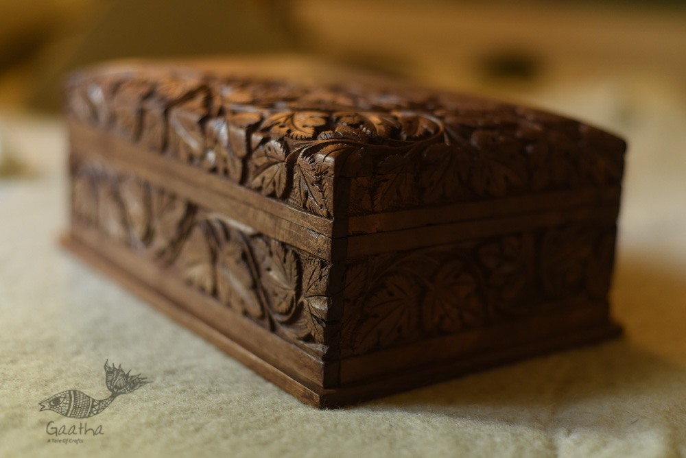 shop Grapes Wood Carving ~ Walnut wood box