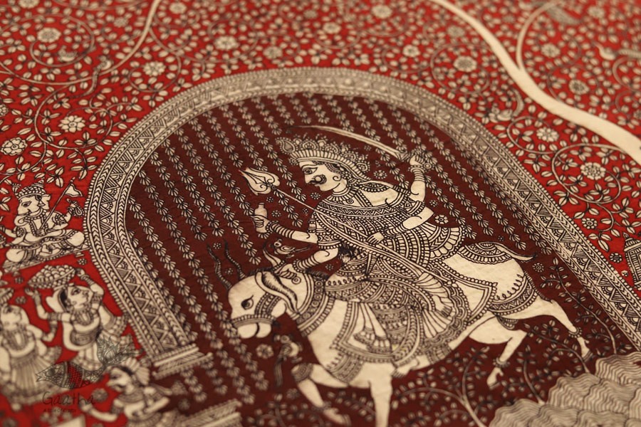 Sacred cloth of the Goddess - Meldi Maa ( 28 X 21 )