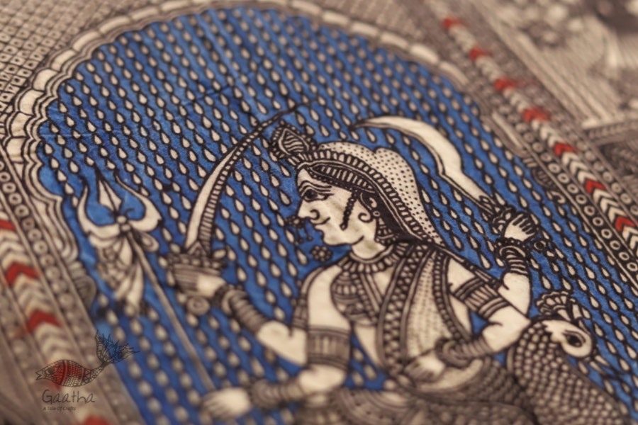 Sacred cloth of the Goddess - Panch Avtar ( 15 X 18 )