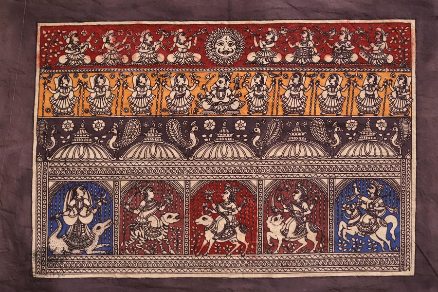 Sacred cloth of the Goddess - Panch Devi ( 15 X 18 )
