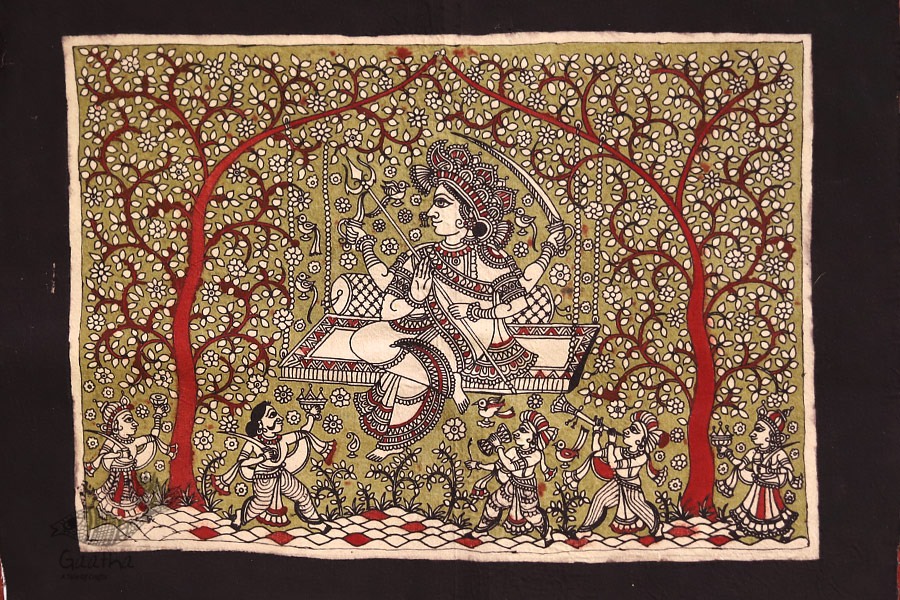 Sacred cloth of the Goddess - Hadaksha Maa ( 15 X 18 )