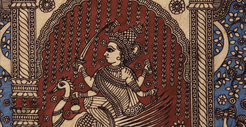 Sacred cloth of the Goddess - Bhrahmani Maa ( 15 X 18 )