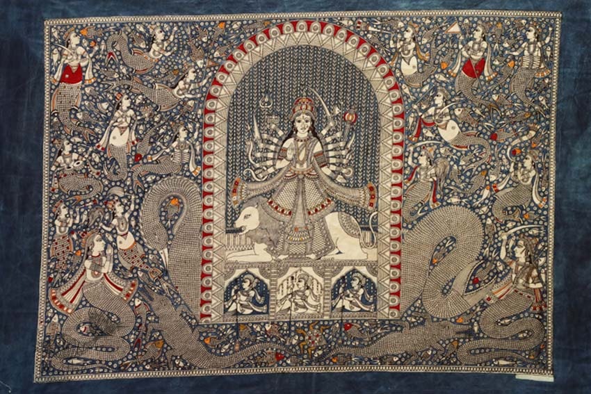 shop online Sacred cloth of the Goddess - Vahaanvati Maa (26" x 36")
