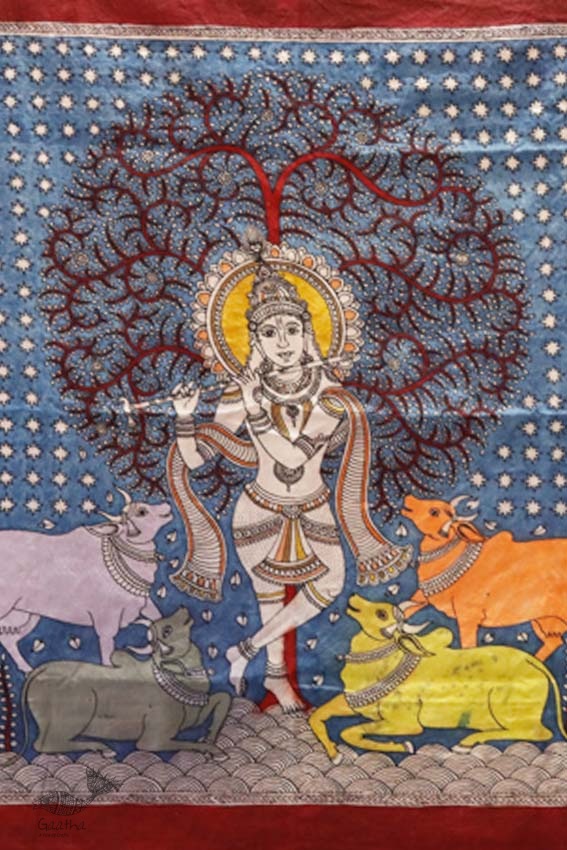 shop online Sacred cloth of the Goddess - Krishna (18" x 24")