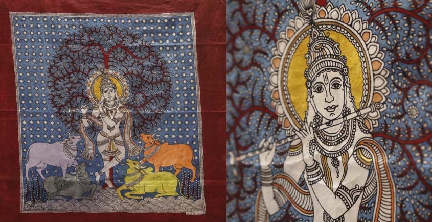 shop online Sacred cloth of the Goddess - Krishna (18" x 24")