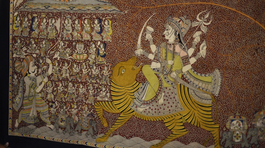 shop online Sacred cloth of the Goddess - Chandraghanta (36" x 72")