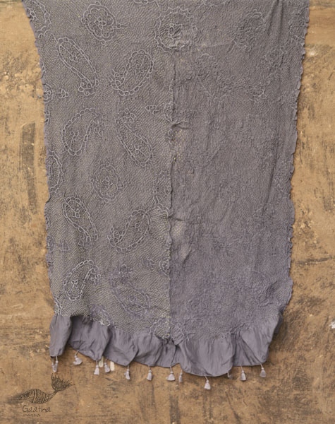 Diamonds in the sky| Bandhni Samo Silk Dupatta - 1