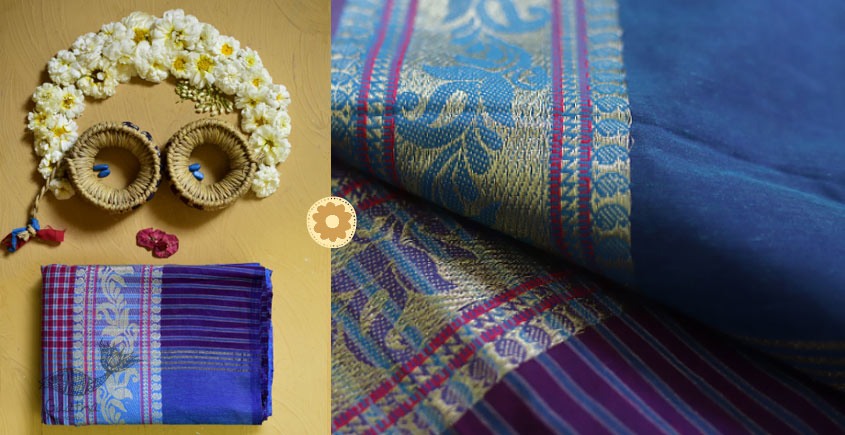 Iris ❢ Handloom  ❢ Cotton Checks Saree ❢ 16