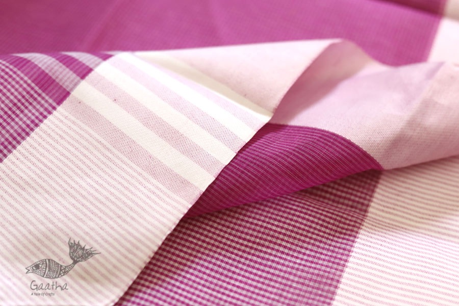 Iris ❢ Handloom  ❢ Cotton Checks Saree ❢ 12