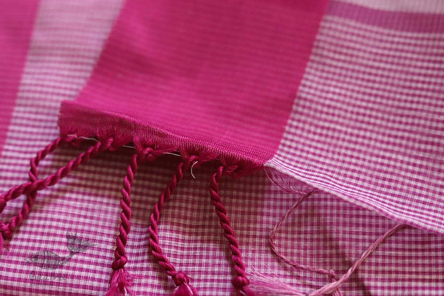 Iris ❢ Handloom  ❢ Cotton Checks Saree ❢ 12