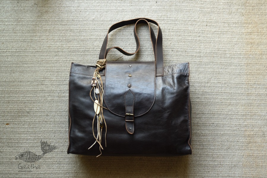 shop Black Leather Hand Bag