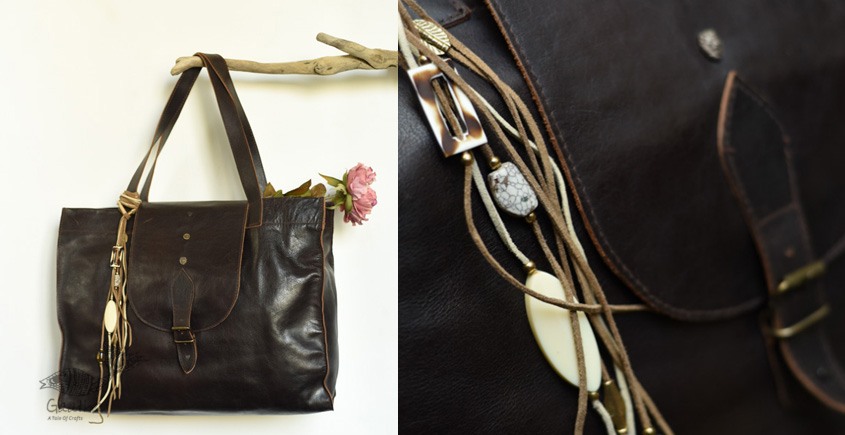 shop Black Leather Hand Bag