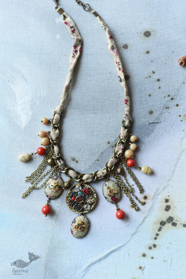 shop online Designer Fabric Necklace