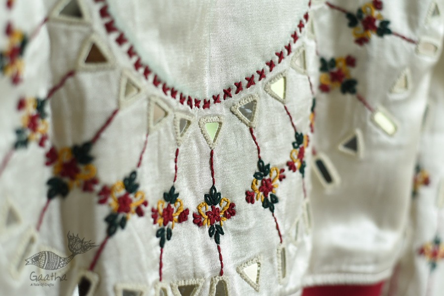 shop Hand Embroidered Mashru Jacket