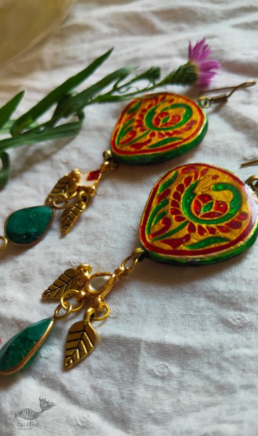 shop handmade Designer Meenakari & Stone Earring