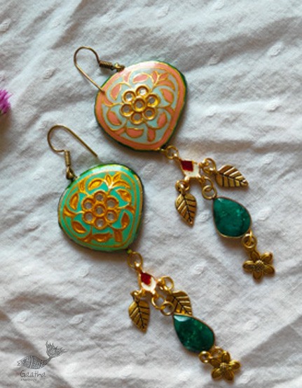 shop handmade Designer Meenakari & Stone Earring